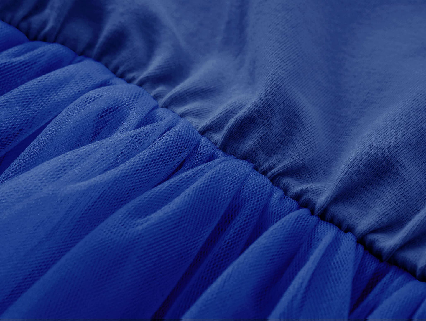 Twkioue Toddler Baby Girl Tutu Tulle Dress Ruffled Sleeve Fluffy Sundress 817 Royal Blue 100