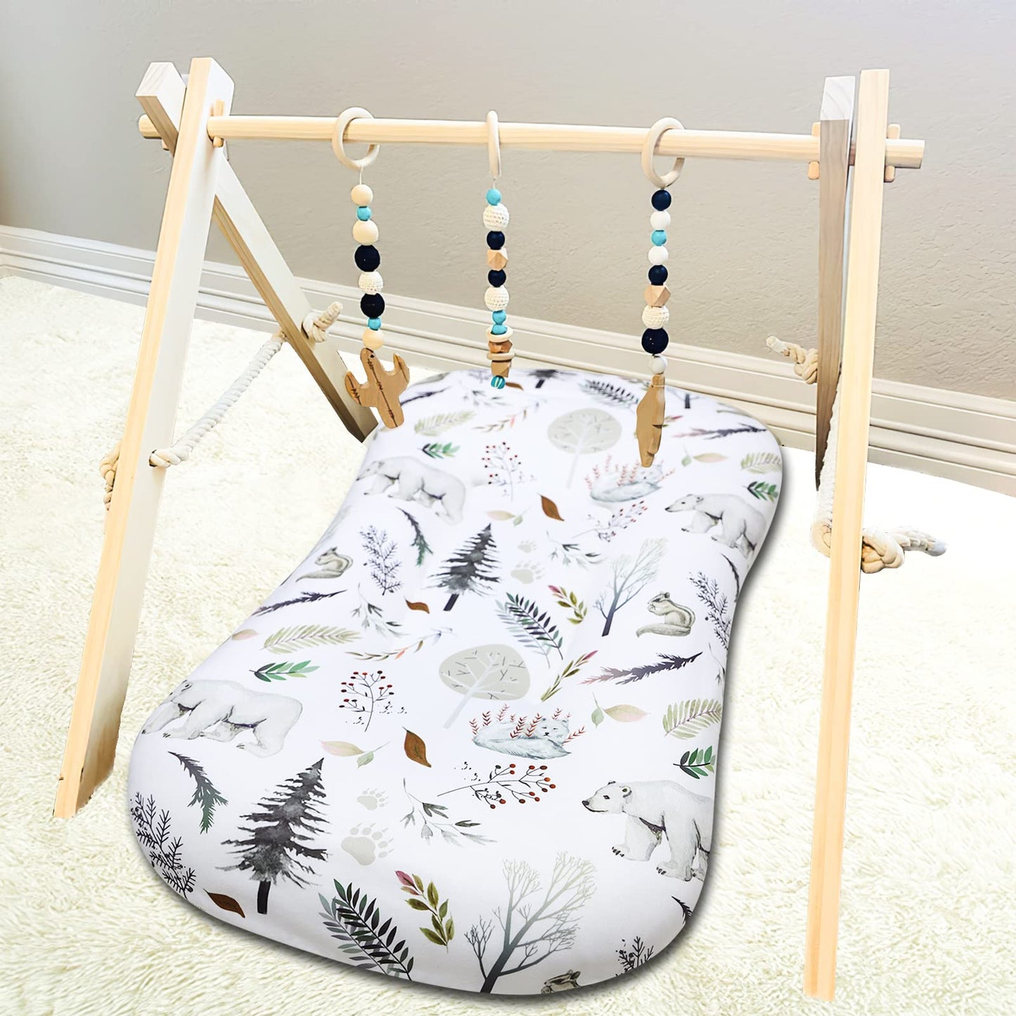 Jundetye Newborn Lounger Cover For Boys And Girls Removable Cover Ultra Soft Comfortable Lounger Slipcover For Infant Lounger Pi