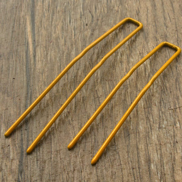 Hairpins For Bun Rocst Bobby Pins Clips For Ballet Woman Girl Hairdressing Salon (2 Inch, Brown12Pcs) (Blonde, 3 Inch (Pack Of 1