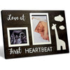 bloom & nest Giraffe Wooden Sonogram Picture Frame - Baby Nursery Decor, Ultrasound Frame for Pregnancy Announcement, Ideal Gift