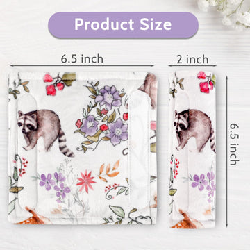 Caruili Car Seat Strap Pads For Babies Kids, Gray Infant Car Seat Strap Covers, Double-Sided Use, Super Soft, Car Seat Shoulder