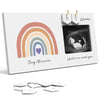 Rainbow Baby Sonogram Picture Frame Countdown Weeks, Pregnancy Announcement Ideas, 4'X3' Ultrasound Photo, Gender Reveal Baby-