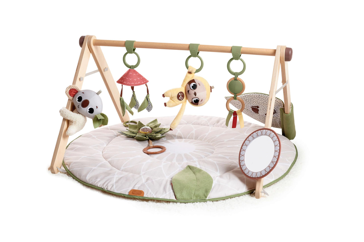 Tiny Love Boho Chic Gymini With Mirror And Detachable Toys, Wall Mount, Developmental Gym And Playmat For Babies, Newborns, And