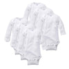 Gerber Unisex Baby Multi-Pack Long-Sleeve Onesies Bodysuit Mitten Cuff Sizes 6-Pack Mitten Cuff Newborn