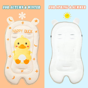 Letton Baby Seat Pad Liner For Stroller, Universal Breathable Infant Carriage Cushion, Ultra-Soft Infant Car Seat Insert Cushion
