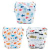 Babygoal Swim Diapers 3 Pack For 8M-3T Babies And Toddlers, Reusable Adjustable Washable For Baby Girl And Boy Swimming Lessons-