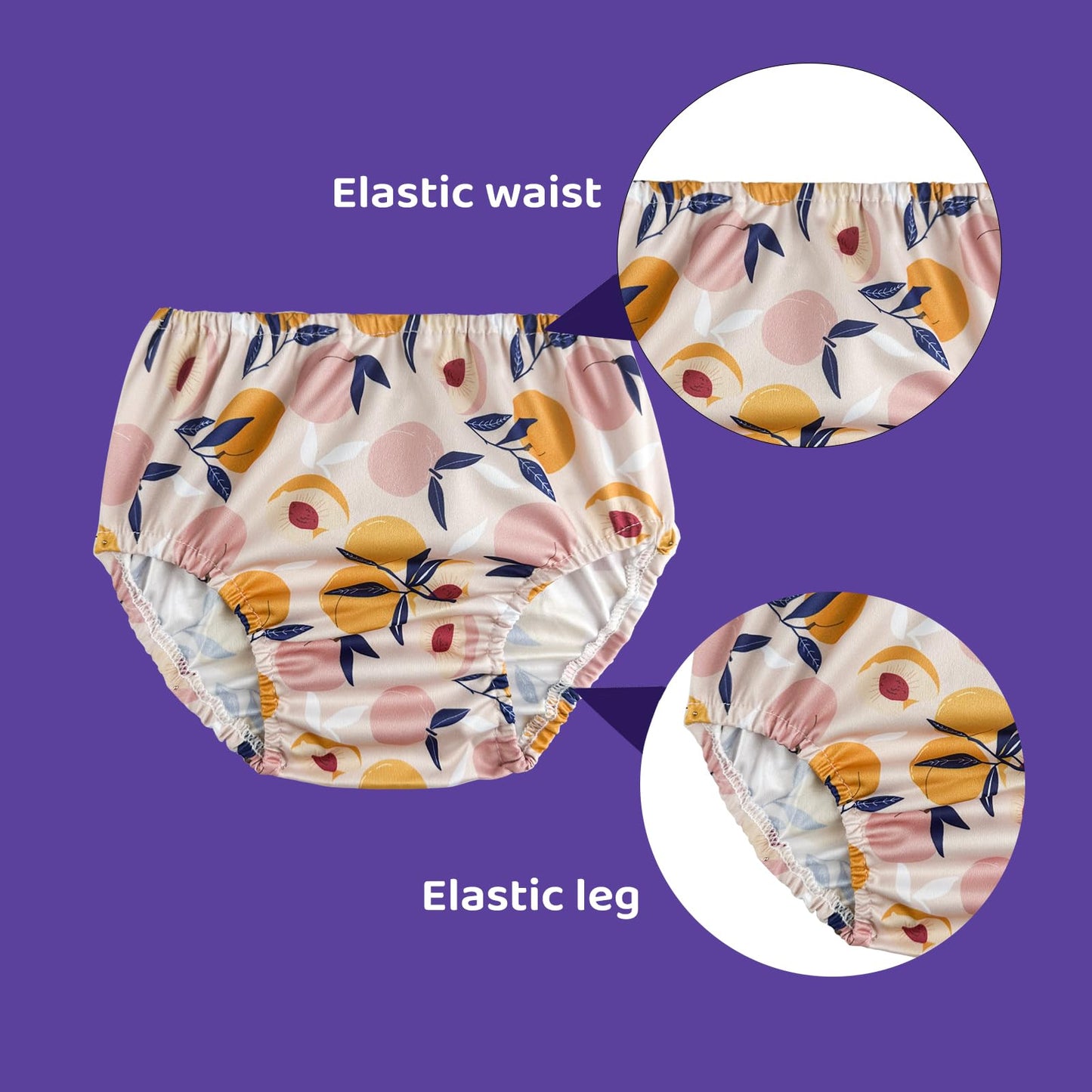 Smulpooti Reusable Rubber Pants For Toddlers Diaper Cover For Swimming Cute Plastic Diaper Covers Toddler Plastic Pants Rubber P