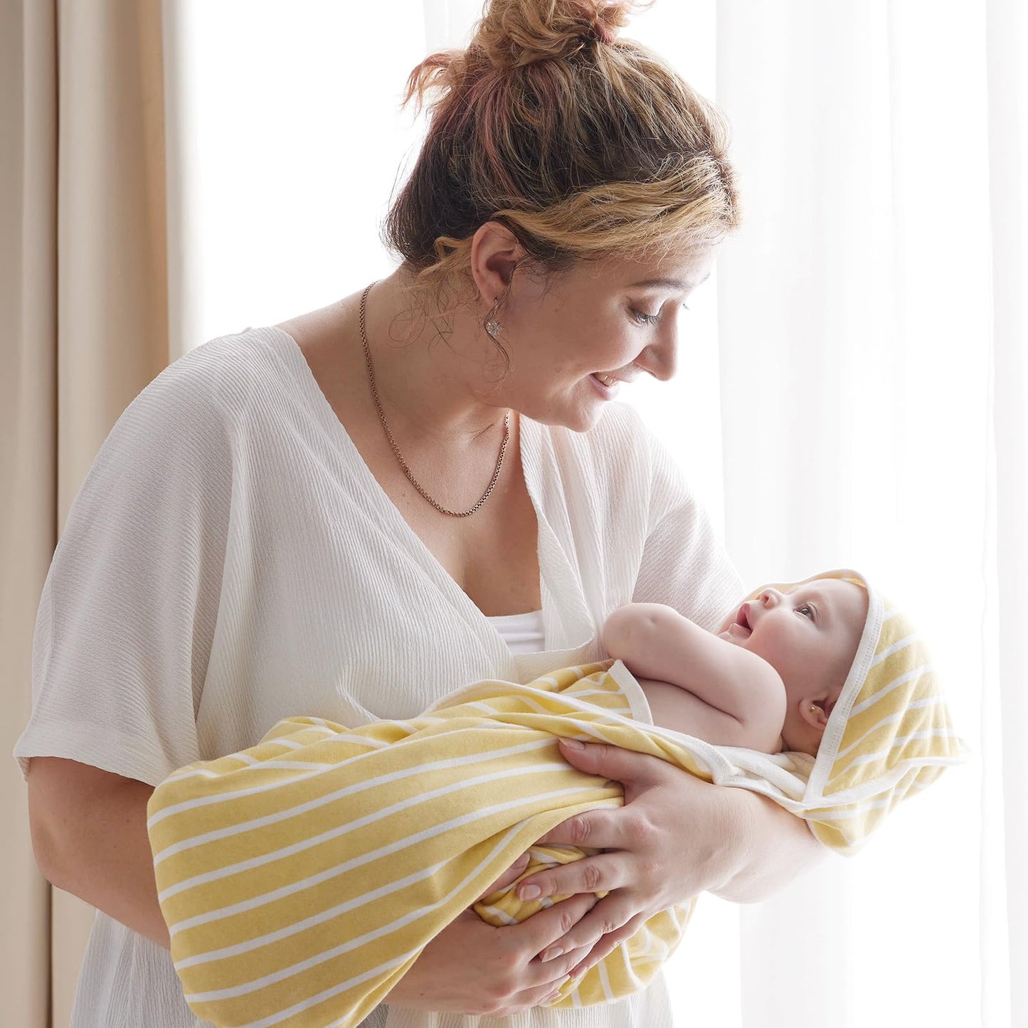 Momcozy Baby Hooded Towel, 2 Pack Baby Towel Set, Super Soft Bath Towel With Original Design, Shower Gifts For Infant, Toddler (