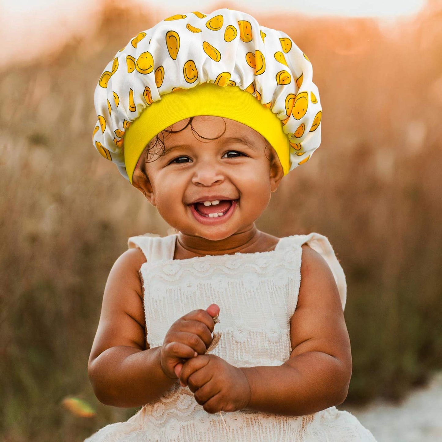 Aileam Kids Satin Bonnet Baby Sleep Cap Dinosaur Wide Elastic Band Soft Silk Double Layer Night Hair Hats For Teens Toddler Chil