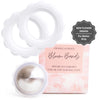 Cradle & Grace Bloom Bands, Silicone Rings For Silver Nursing Cups, Flower Comfort Rings For Silver Nipple Covers, Breastfeeding