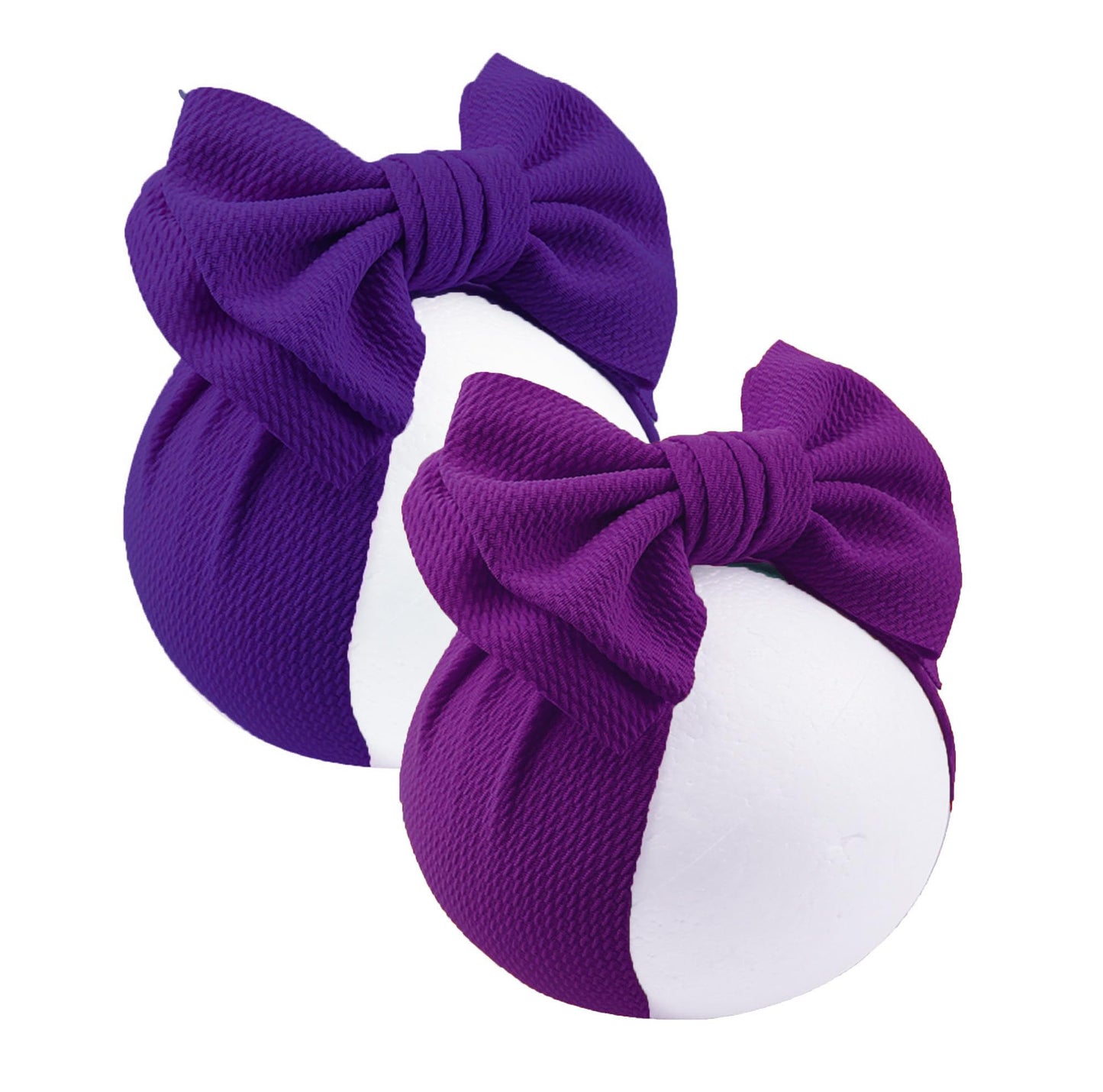 LDDCX Bows for Baby Girls Headband, Newborn Bows Headbands Baby Hair Bows Hairbands Hair Accessories.(FD104) (Purple violet)