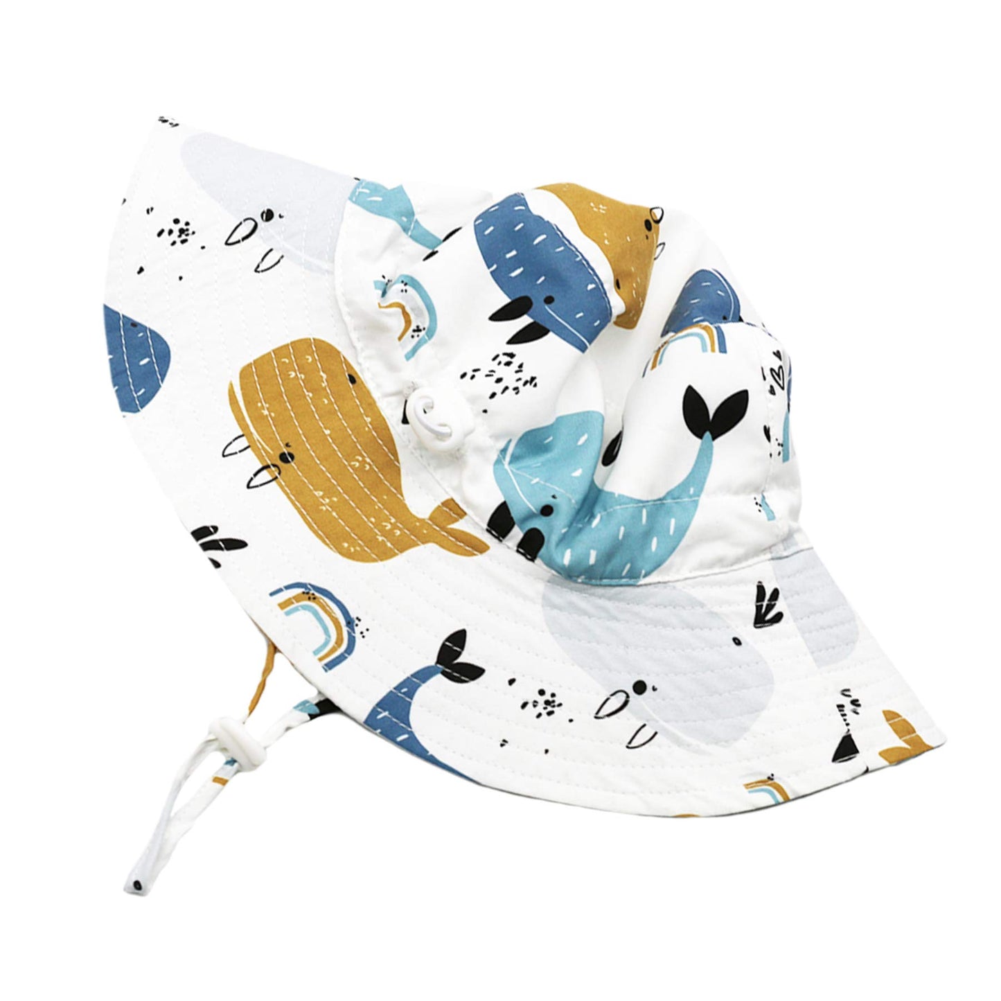 Baby Sun Hat Baby Boy Hats Upf 50+ Toddler Hat For Baby Girls Bucket With Wide Brim Baby Beach Hat Summer Cap White 12-24 Months