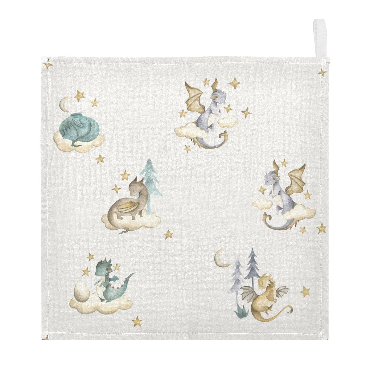 vvfelixl Dragon Baby Baby Burp Cloths Baby Muslin Washcloths for Boys Girls Cotton Baby Face Towel for Newborn Infants Soft and