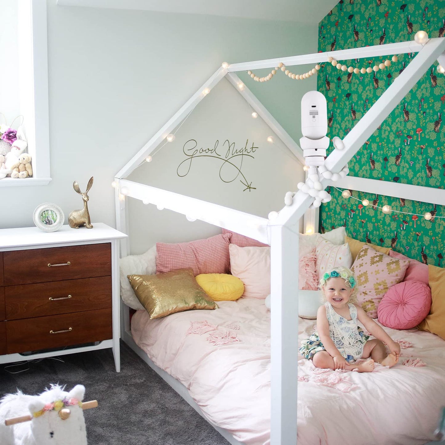 Flexible Tripod Baby Monitor Mount For Owlet Cam And Owlet Cam 2, Attach Your Baby Camera Wherever You Like Without Tools Or Wal