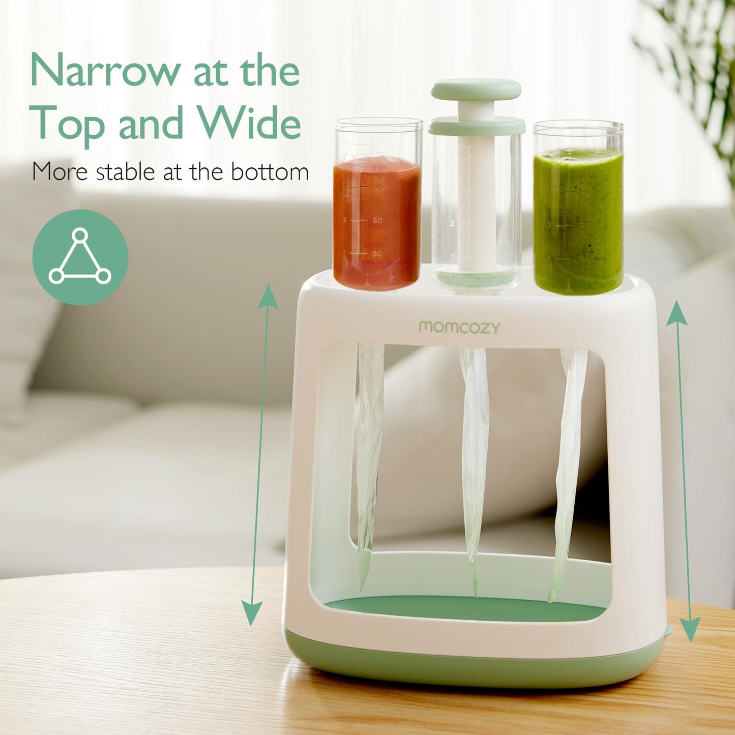 Momcozy Baby Food Maker For Puree Food Storage, Precise Capacity Squeeze Station, Save Time & Efficient, No Food Splashing, Baby