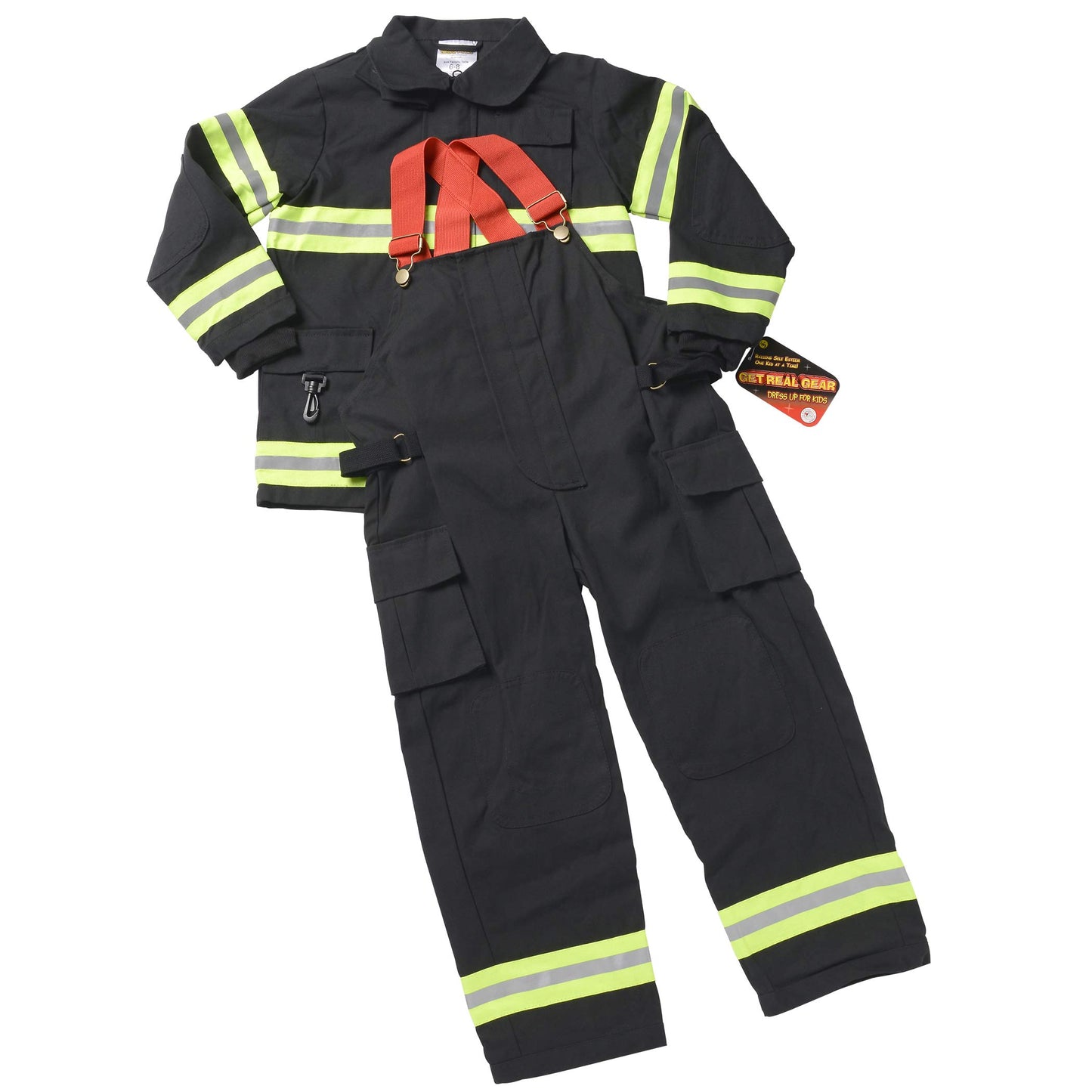 Aeromax Fb-68 Junior Firefighter Suit Size 6-8 Black