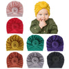 Insowni 8 Pack Solid Ball Donut Nursery Hospital Turban Hat Cap Beanie Bonnet For Baby Girls Toddlers Newborns Infants