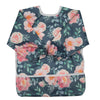 Sigzagor Baby Bib Sleeved Shirt With Pocket 1-3 years old Toddler Painting Drawing (Floral)