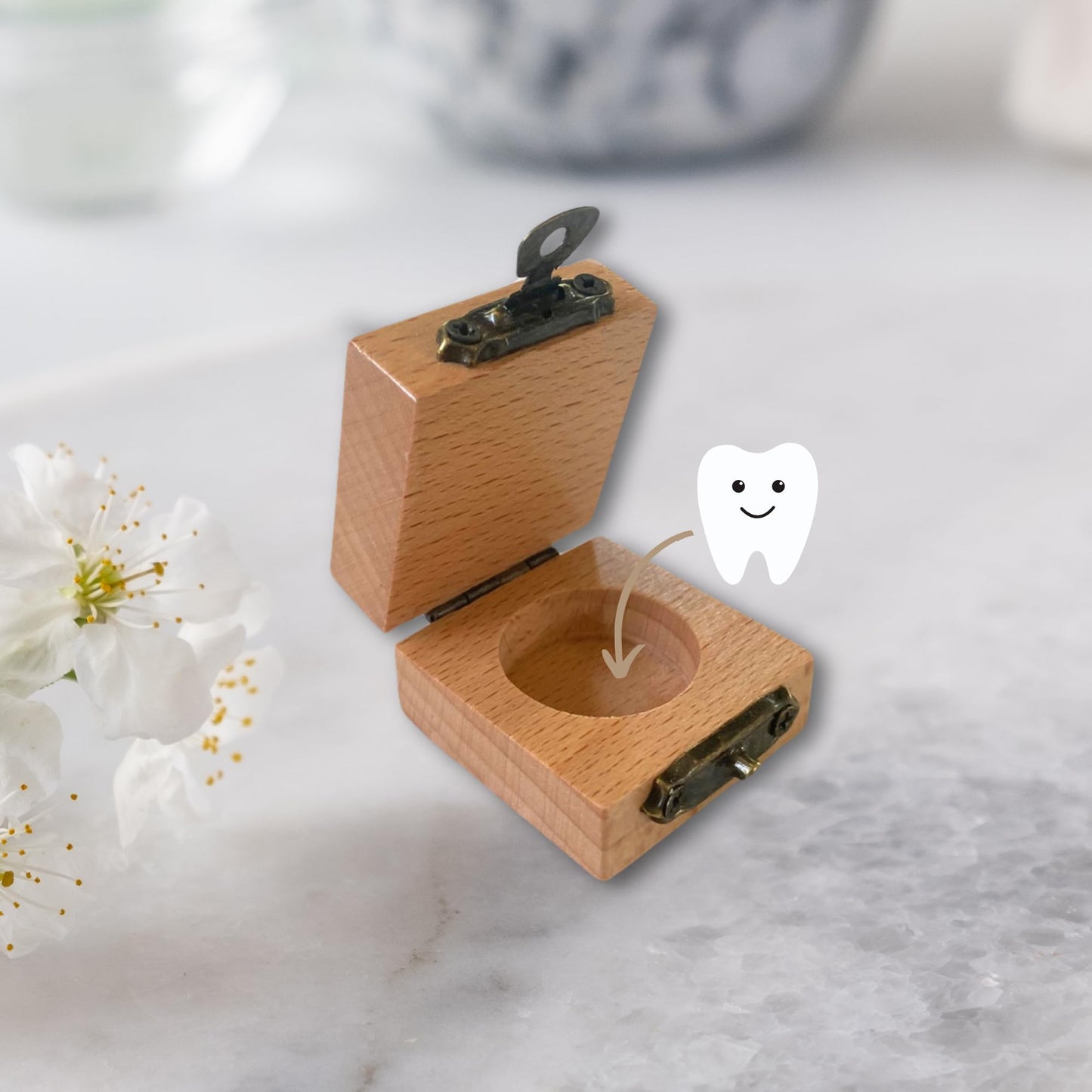 Tooth Box W/Clasp & Tooth Pouch | Tooth Fairy Box For Girls Or Boys & Tooth Fairy Bag | Clasp Closure - Set Of 3