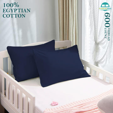 Travel Pillow Case 12X16 Size Set Of 2 Envelope Closure Toddler Pillowcase 600 Thread Count 100% Egyptian Cotton Travel Pillow C