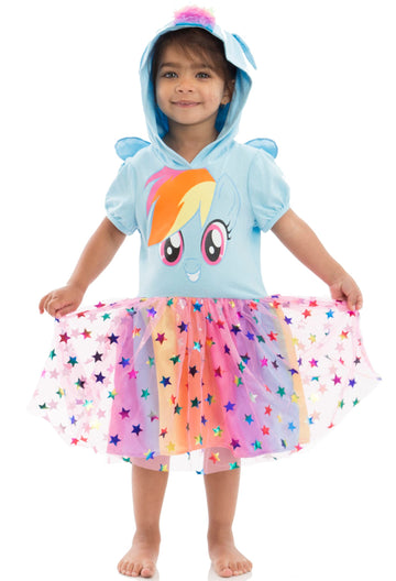 My Little Pony Rainbow Dash Toddler Girls Cosplay Tulle Dress 4T