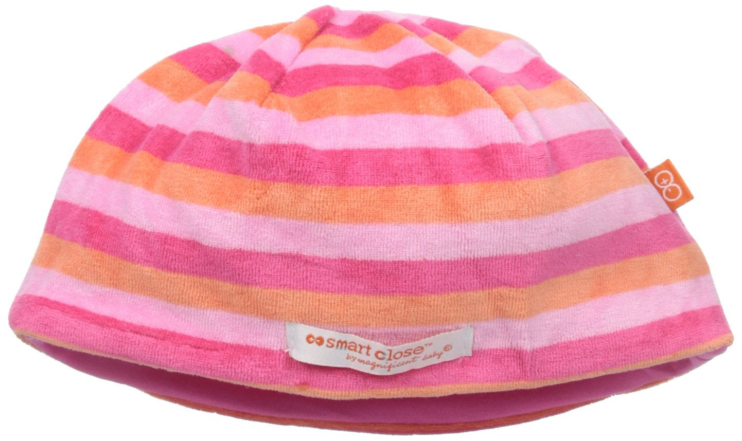 Magnificent Baby Baby-Girls Poppie Stripe Velour Hat, Poppies Stripes, 12 Months