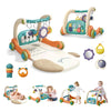 3 In 1 Baby Activity Gym Center, Tummy Time Play Mat Gym, Baby Push Walker, Kick And Play Piano With Music And Light, Sensory To