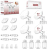 Pump Parts Compatible with Spectra S1/S2/9 Plus Breastpump, 4 Set Replacement Parts for Spectra Include 19mm Flange,Duckbill Val
