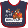 Inktastic My 1St Thanksgiving Cute Turkey Baby Bib Navy And Red 3C80E