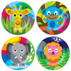 French Bull 4Pc Kids Feeding Melamine Tableware Flatware Bpa Free Dishwasher Safe, Durable, 4 Count (Pack Of 1) Plate Set (Jungl