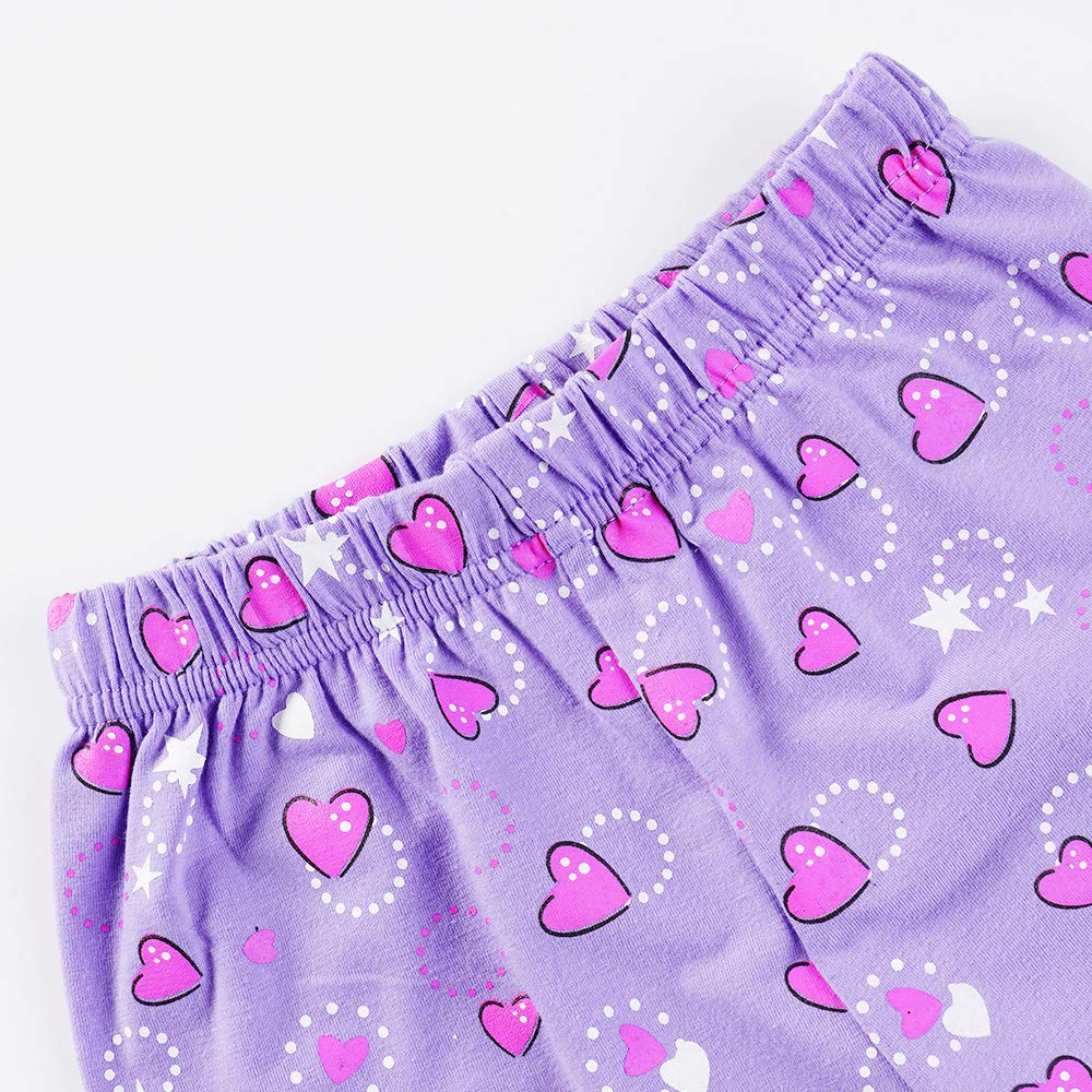 Little Girls Summer Pajamas Unicorn Short Sleeve 100% Cotton Sleepwear 2 Pieces Toddler Pjs Children Clothes Kids Jammies Sets S