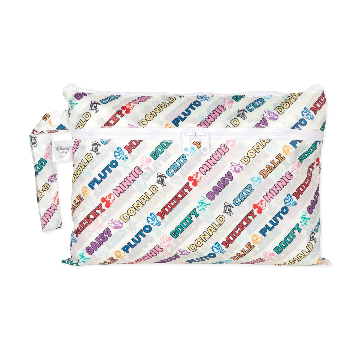 Bumkins Disney Waterproof Wet Dry Clutch Bag for Baby, Travel, Swim Suit, Diapers, Pump Parts, Pool, Gym Clothes, Toiletry, Hook