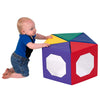 Childrens Factory Multi-Image Mirror Pentagon, CF332-130, Primary, Baby Playroom, Daycare or Preschool Sensory Activity, Infant