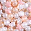 Realhaha Ball Pit Balls 50 PCS, Star Shapes for Babies Kids Playpen Plastic Balls for Babies Ball Pool Puppy Playballs, Pink Gol