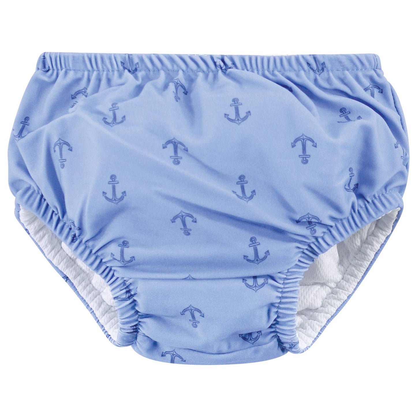 Hudson Baby Unisex Baby Swim Diapers, Blue Whale Navy Anchor, 4 Toddler