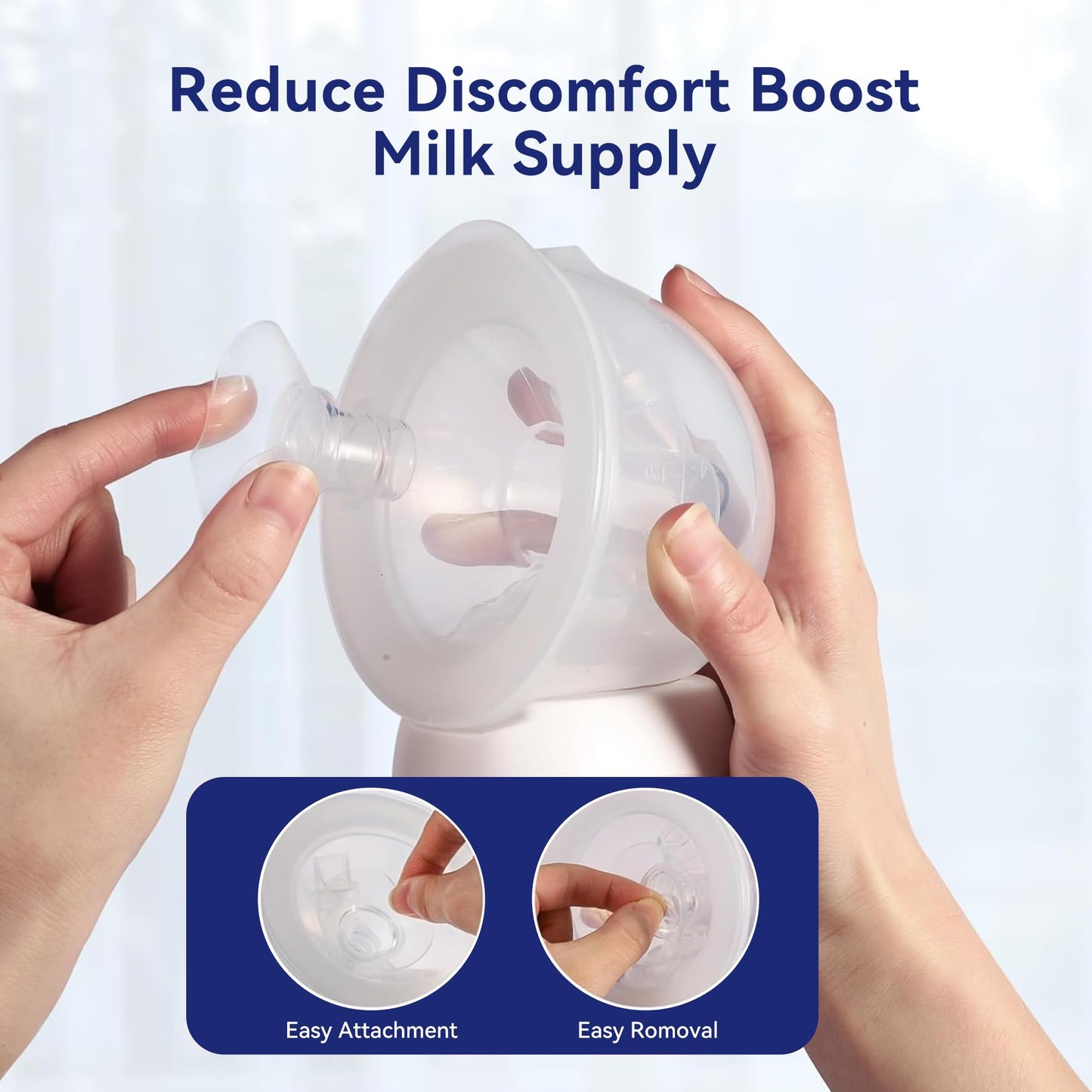 Gotocut Flange Inserts 17Mm 19Mm 4Pcs Compatible With Spectra Elvie Medela Willow Go Bellababy 24Mm Flange/Shields Wearable Brea