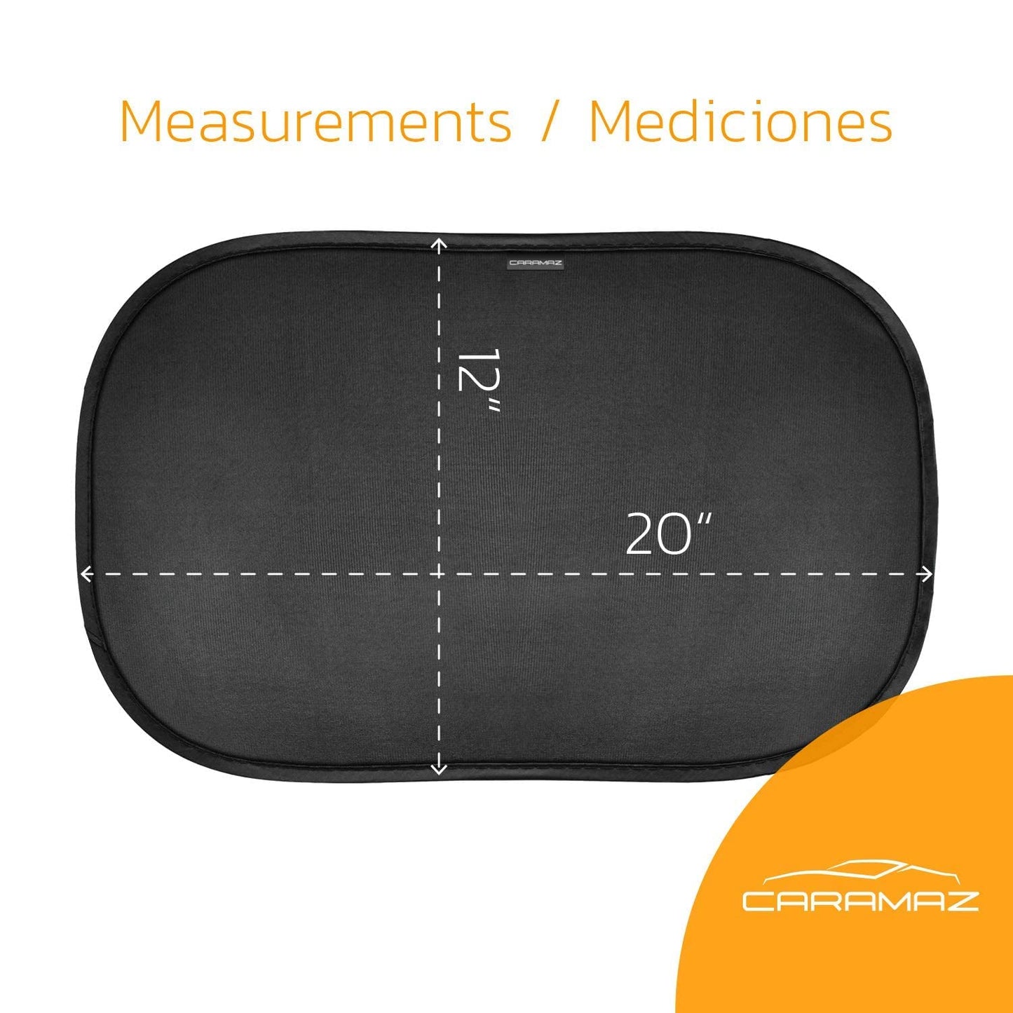 Caramaz Car Window Shade For Baby With Certified Uv-Protection 2 Pack - 20'X12'