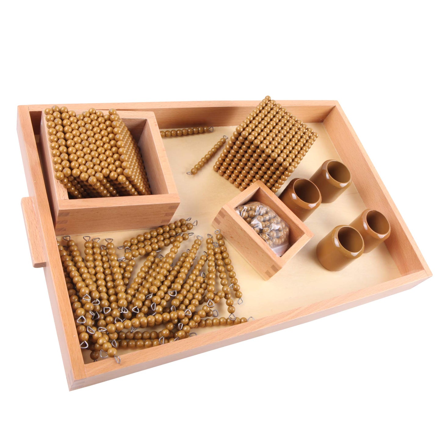 Golden Math Bead Material - Montessori Number Learning Educational Gifts for Kids