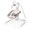 Ingenuity Inlighten 5-Speed Baby Swing - Swivel Infant Seat, 5 Point Safety Harness, Nature Sounds, Lights - Nally Owl