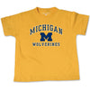 Ncaa Michigan Wolverines Toddler Short Sleeve Tee, 4 Toddler, Athletic Gold