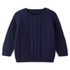 Curipeer Baby Boys' Girls' Cable Knit Sweater Long Sleeve Solid Pullover Toddler Crew Neck Fall 2-3Y