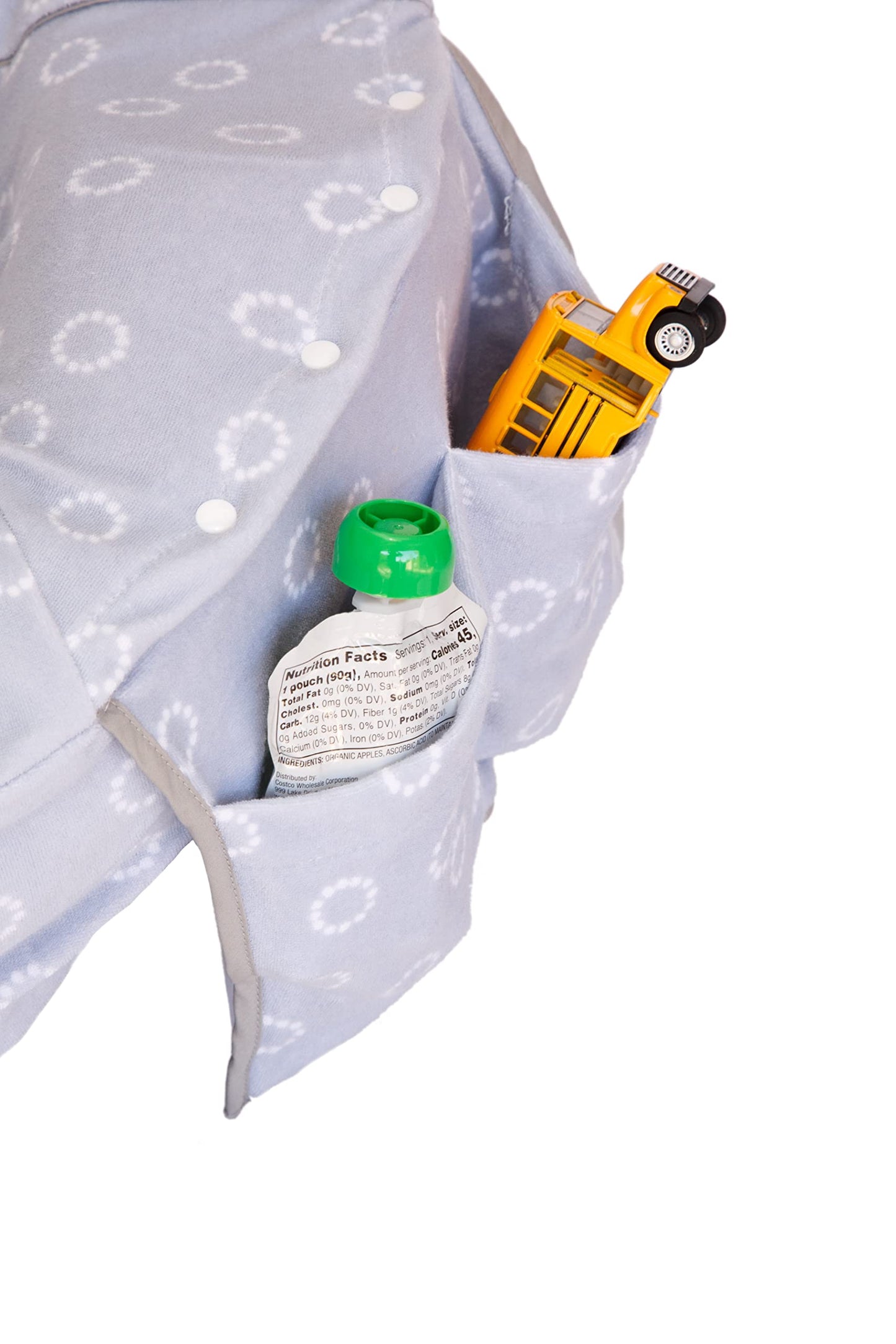 Niko Easy-Wash Children'S Car Seat Cover & Liner - Gray Cotton Blend Terry - Fits Most Toddler Car Seats - Universal Fit - Water