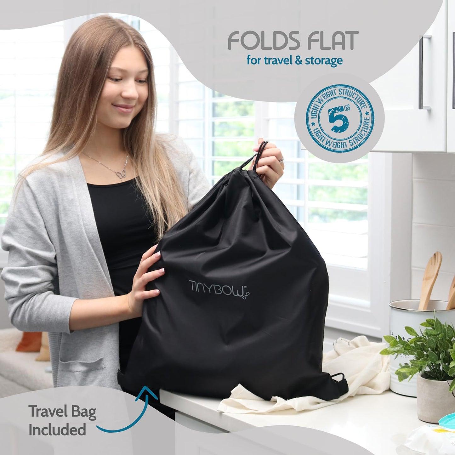 Elegant Faux Leather Hook-On High Chair - Portable, Clip-On For Travel, Suitable For Babies