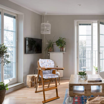 Myusbest Baby High Chair Cushion, Thick Pad For Wooden High Chair, Baby Dining Chair Liner Mat(Er Mat(Grey Forest)