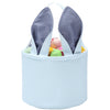 Easter Bunny Basket Seersucker Egg Bags For Kids,Personalized Candy Egg Basket Rabbit Boy Girl Gift Buckets With Fluffy Tail Gif