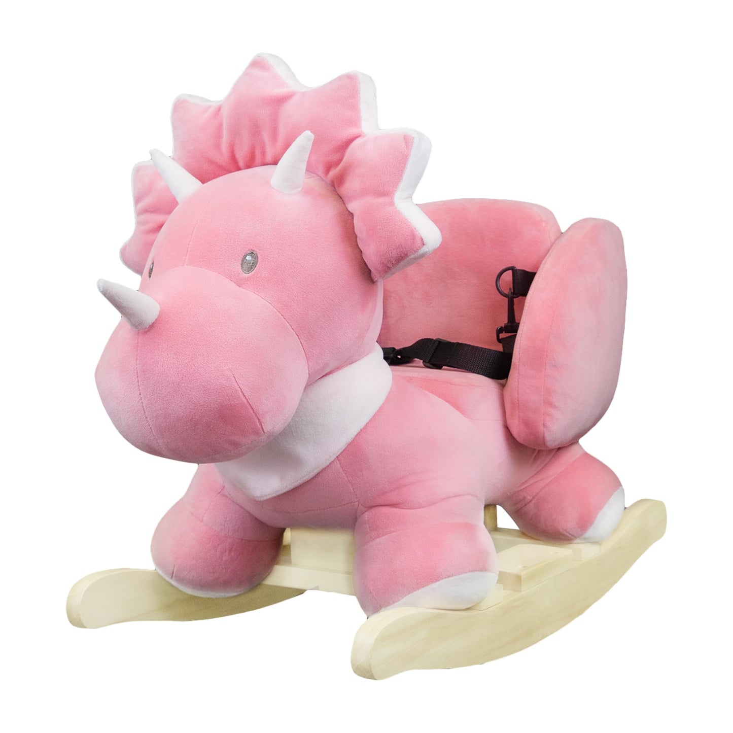 Nattou Rocking Horse Animal for Children10-36 Months, 25 x 13 x 18 in (Tina The Triceratops)
