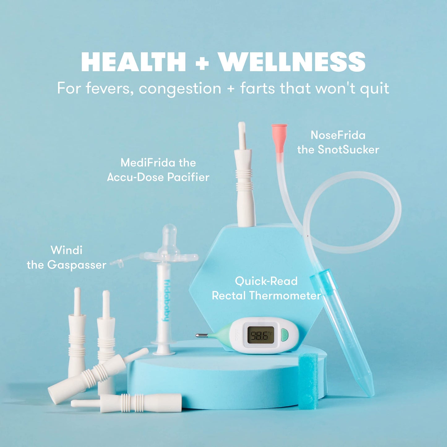 Frida Baby Ultimate Baby Kit | The Complete Baby Health & Wellness, Grooming, And Teething Kit