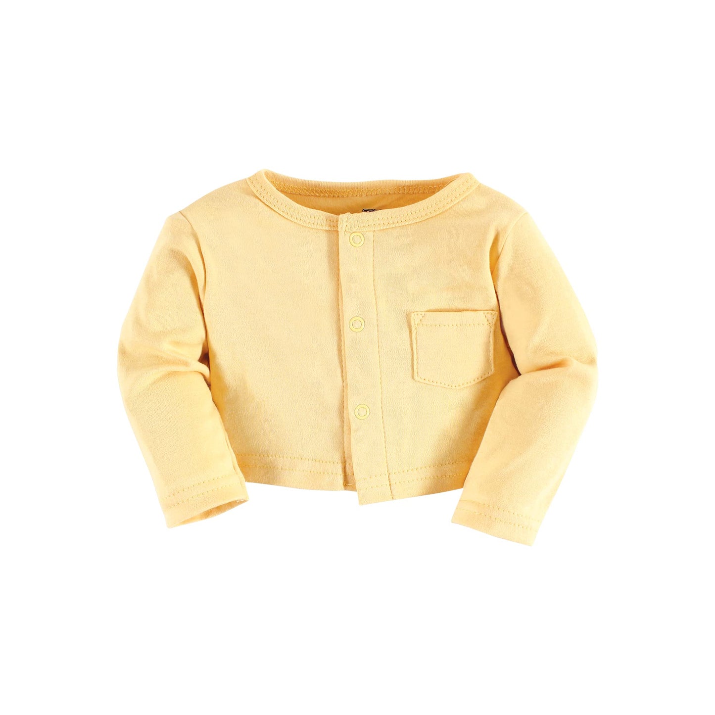 Hudson Baby Baby Girls' Cotton Dress And Cardigan Set, Sunflower, 9-12 Months