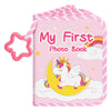 Lanpn Baby Photo Album Holds 17 4X6 Pictures, My First Soft Cloth Family Photo Book With Name Card & Name Tag Sticker, Fabric Ki