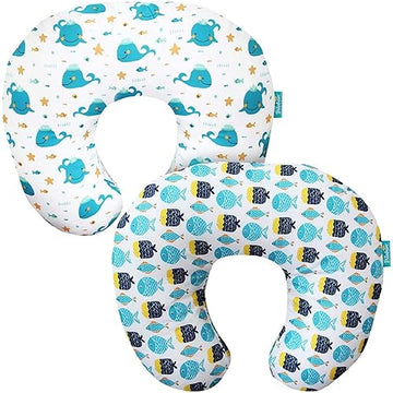 Nursing Pillow Cover 2 Pack For Breastfeeding Pillow, Ultra Soft And Cozy Nursing Pillow Slipcovers, Snug Fits Boppy Pillow, Gre